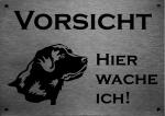 Labrador | Edelstahl Warnschild